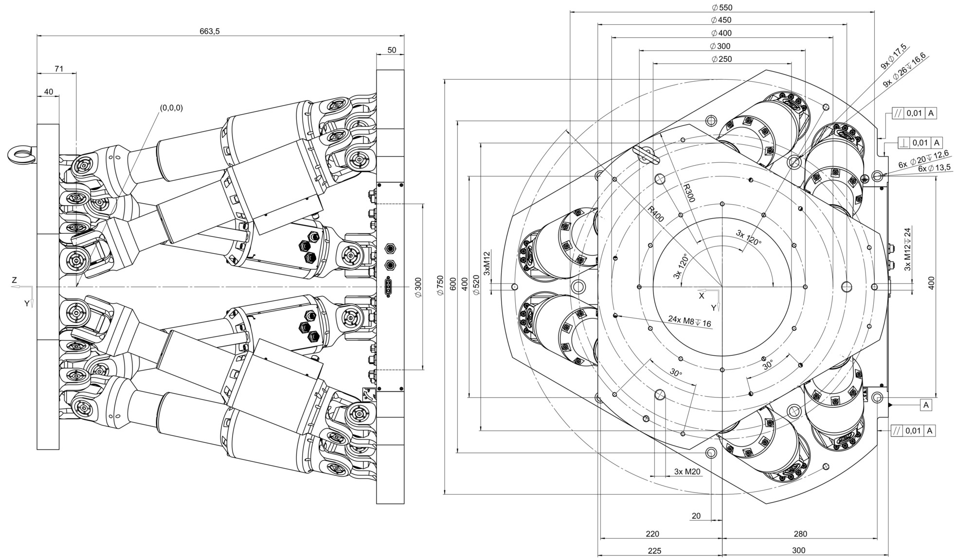H-845 Hexapod SW